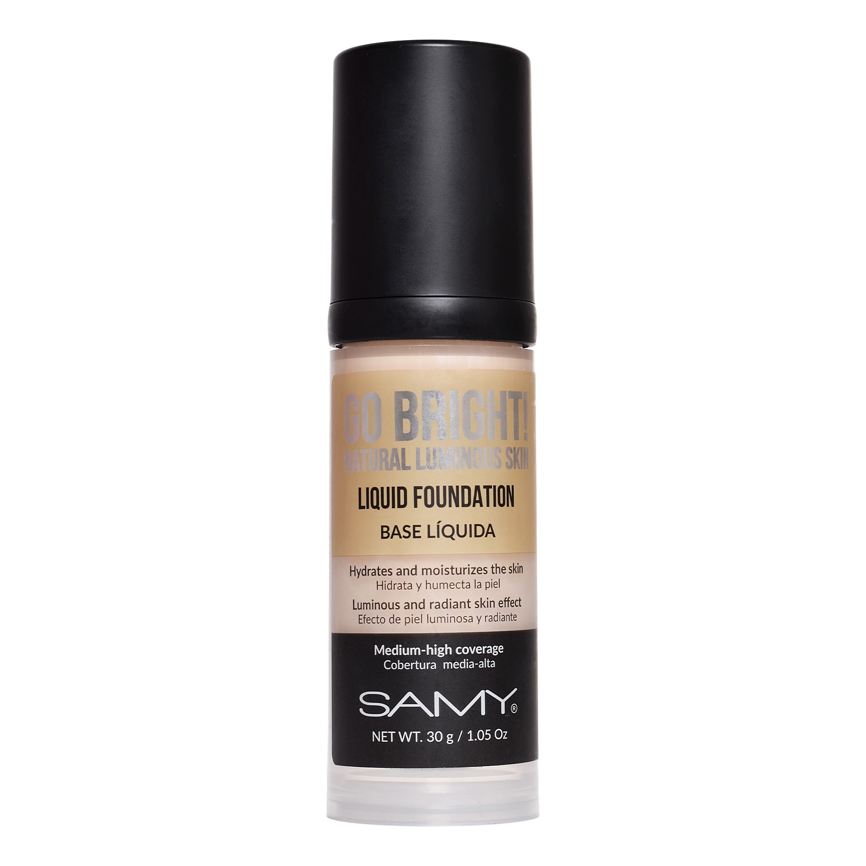 SAMY BASE LIQUIDA GO BRIGHT 30 G 2 BEIGE
